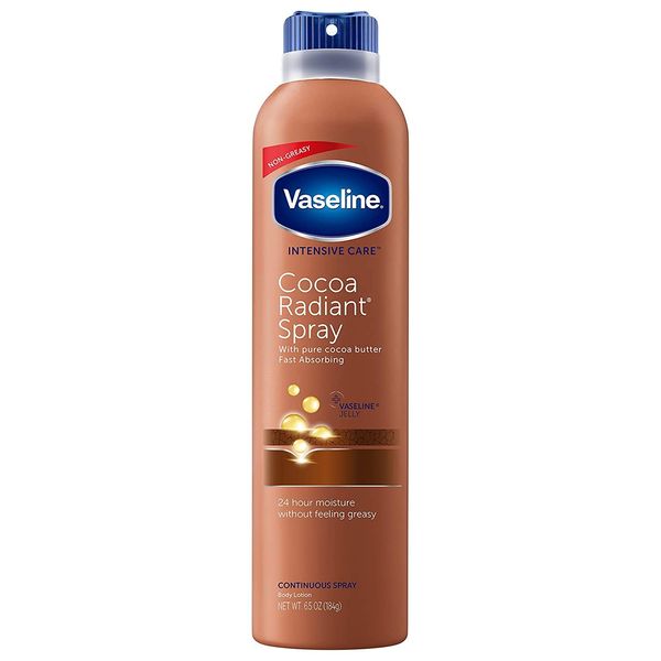 Vaseline Spray & Go Moisturizer, Cocoa Radiant, 6.5 oz