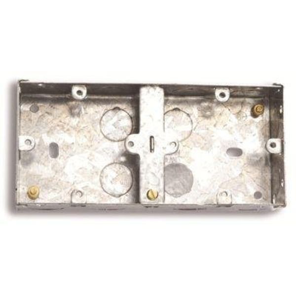 1x 35MM Metal Flush Dual Box For 2 Single Accessories