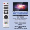 Remote Control for Sharp Aquos Smart TV, Replacement TV Remote with 4 Hot Button, Remote Control Universal for Ultra HD 4K Smart TV, No Voice Function, No Setup Required