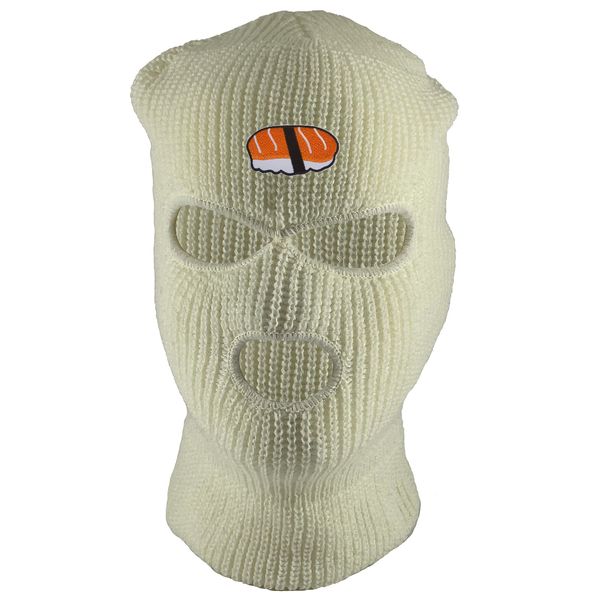 Gravity Threads Sushi Roll 3-Hole Ski Mask - White