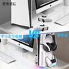 PhyiFlbey PS5 Pro / PS5 Slim Compatible, Vertical Stand, PS5 Pro / PS5 Slim Controller, Charge 2 Charging Stands Simultaneously, Multi-functional, Storage, Headphone Hook Included, Charging Indicator
