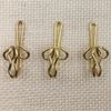 Ucatcher 100 Pack Metal Curtain Header Tape Drapery Hooks, Gold