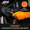 KUNZER Tiger Grip M - Chemical Resistant Nitrile Disposable Gloves Orange - "Tiger Grip" Size M - Pack of 100