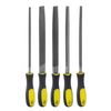 sourcing map Rubber File Handle 4.5 Inch Rectangular Hole Ergonomic Handles for 14" Flat and Half Round Metal Files