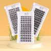 Individual Lashes 72 Cluster Lashes 3D False Eyelashes Natural Look D Curl Reusable Fluffy Individual Cluster Lashes Soft Eyelashes DIY Cluster Eyelash Extensions Mix 10-16MM-DM17