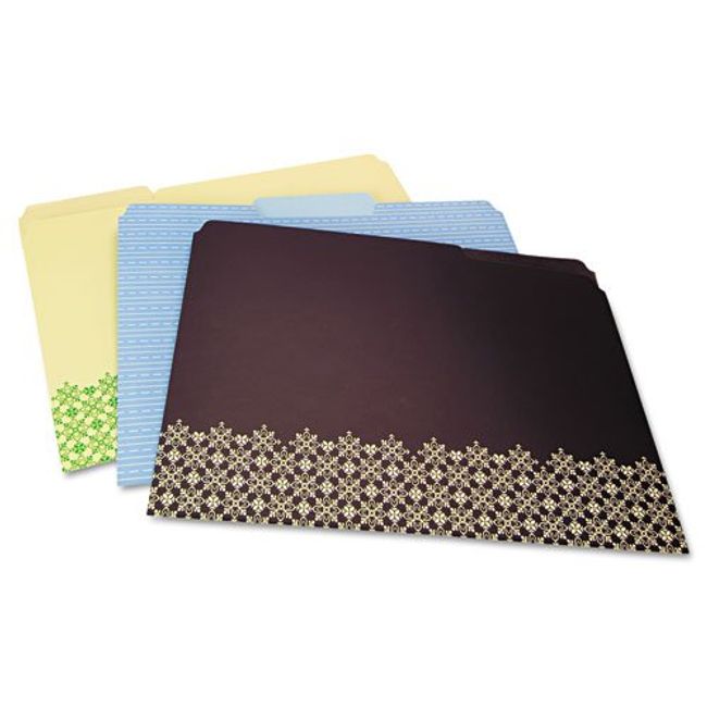 Wilson Jones WLJ31803 Wilson Jones Decorative Folders, Letter, Assorted, 6/Pack, Assorted