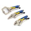 3 Piece Mini Adjustable Locking Mole Grip Pliers & Welding C-Clamp Set