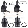 Suspension 4 SEt Front Upper Lower Ball Joints Kit For Dodge Durango/Dakota