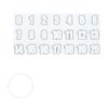 SSK Helmet Number Sticker SSK-HNS02 (10) White