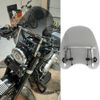18"x16"Motorcycle Windshield Windscreen for 7/8''1"Handlebars For Harley Softail