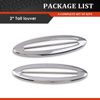 OLIMPOCICLI Chrome Rear Side Marker Louvers Fits for 1997-2004 Corvette