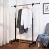 Honey-Can-Do Adjustable Height and Width Rolling Metal Clothes Rack GAR-01124