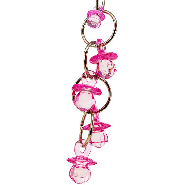 Bonka Bird Toys 1745 Chandelier Bird Toy Parrot cage Toys Cages African Grey Conure Cockatiel. Quality Product Hand Made in The USA. (Pink)