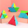 Bucubke QY Pyramid 2x2 Stickerless Magic Cube QY Pyramid Triangle Pyramid Puzzle Magic Cube