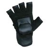 Hillbilly Wrist Guard Gloves - Half Finger (Black, X-Large)