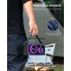 LEKATO Portable Speaker Bluetooth Loud RGB Light Waterproof
