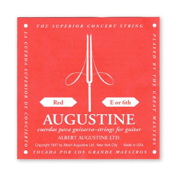 Augustine 650426 "Red Label Single E6" Bass String for Classic Guitar