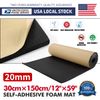 59"x12" Foam Padding Sheet Roll with Adhesive,Adhesive Foam Pad,Closed Cell Foam