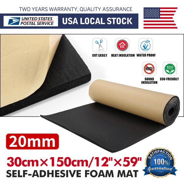 59"x12" Foam Padding Sheet Roll with Adhesive,Adhesive Foam Pad,Closed Cell Foam