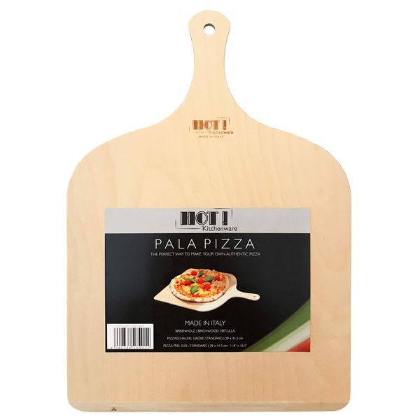 HOT! Kitchenware Pizzaschaufel, Made in Italy, aus Birkenholz, 29x41,5cm (Menge 1Stück)