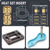 580Pcs M3 Threaded Insert Assortment Kit – Heat Set Inserts, Hex Nuts, Washers, Socket Head Cap Screws – M3 Fasteners for 3D Printing, Compatible with PLA/ABS, Organized in Plastic Box