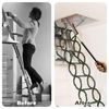 1 Set Attic Pull Down Hook Attic Ladder Pull Down Hook Stainless Steel Efficient Convenient Attic Door Pull Fast Assembly Suitable for Loft