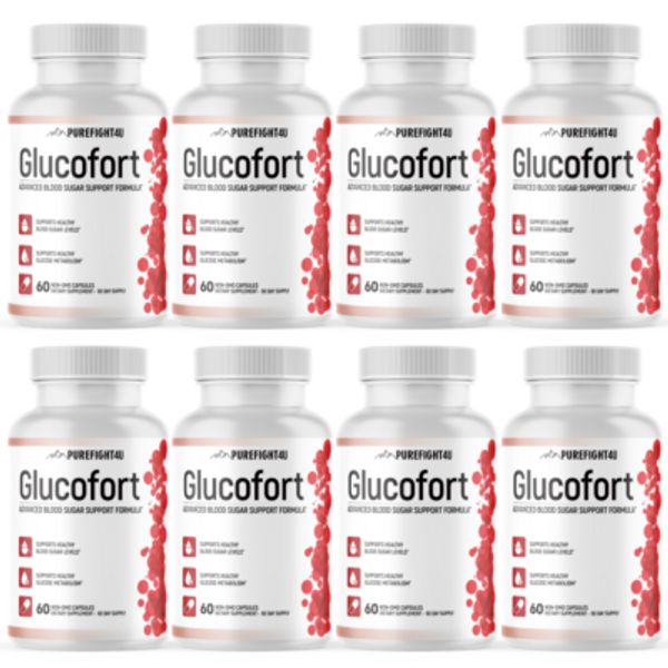 Glucofort Capsules, Advanced Blood Sugar Support Formula-8 Bottles
