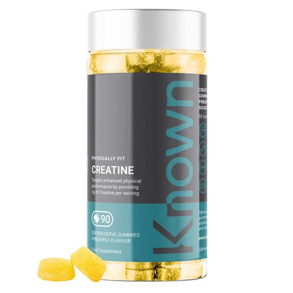 Known 3000MG Creatine Gummies | 15 Servings (Under £1 per Serve) Pineapple Flavour | Delicious Natural Pineapple Flavour | 90 Six-Per-Serve Gummies (2)