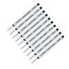 Schmidt Short P8126 Capless Rollerball Refill - Black - 10 Pack
