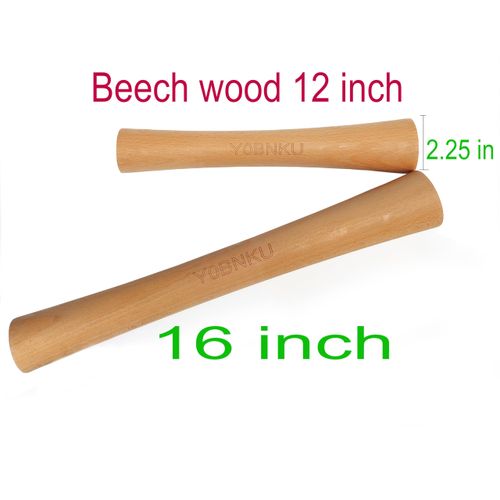 Sauerkraut Pounder Natural Beech Wood for Fermentation Crocks and Mason Jars - Cabbage Tamper for Packing Down Fermented Foods like Kimchi… (12 Inch)…
