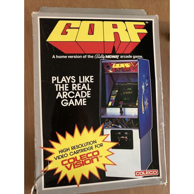 NEW Gorf Video Cartridge For ColecoVision SEALED BUT DAMAGED BOX