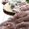 DUSTY ROSE 10 ft Cheesecloth EXTRA LONG TABLE RUNNER Cotton Wedding Linens