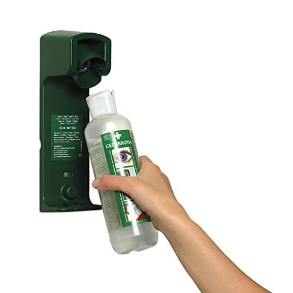 Click - CEDERROTH Wall Bracket for 500ml CEDERROTH Eyewash Bottle - Green