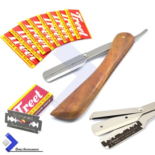 Barber Hair Cutting Scissor Comb Hair Shaving Razor Folding Knife Men Beauty Kit