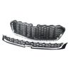 3PCS GRILL Fits 2014-2016 Chevrolet Malibu Front Upper/Center/Lower Grille Set