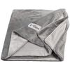PetFusion Premium Kleine Hunde- oder Katzendecke (79x69 cm). Reversible Grey Micro Plüsch. [100% weicher Polyester]