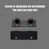 Lower Bottom Latch Hinge Replacement Part for Milwaukee 0880-20 M18 Vacuum, 2pcs Black