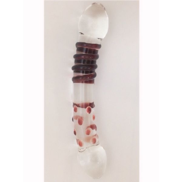 Masterpiece [Red Passion 2 Functions!] 2-Way Glass Plug Helix x Warn Banana Maximum Diameter: 1.3 inches (33 mm), Length: 7.9 inches (200 mm), A35