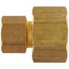 Anderson Metals Brass Tube Fitting, Coupling, 1/4" Compression x 1/8" Female Pipe