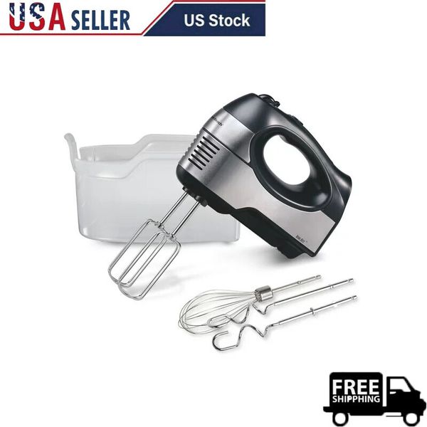 6 Speed Performance Hand Mixer Includes Case 5 Attachments Stainless Steel Home