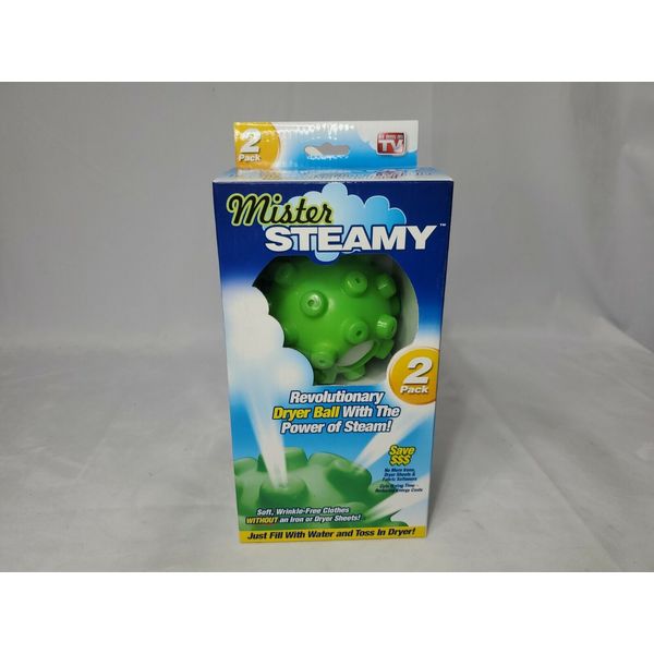 New Mister Steamy Dryer Balls 2 Pack  (As Seen On TV) *2010*