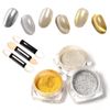 Gel Nails, Magnetic Powder, Mirror Powder, Magnetic Nails, Cat's Eye Powder, UV and LED Compatible, 3 Colors, Silver, Gold, Rose Gold