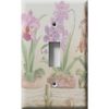 Decorative Light Switch Cover Plate by SnazzySwitch - Flower 'n' Pots - Single Toggle Wall Plate