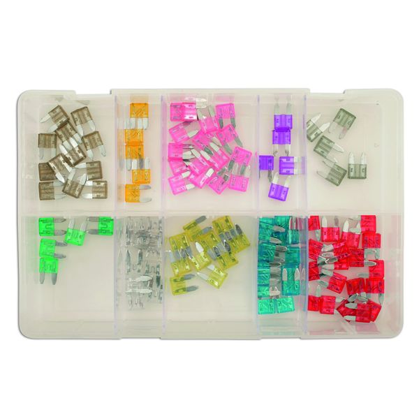 Connect 31857 Assorted Mini Blade Fuses Box 100pc