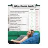 Lunix 4pcs Orthopedic Bed Wedge Pillow Set, Post Surgery Memory Foam for Back...