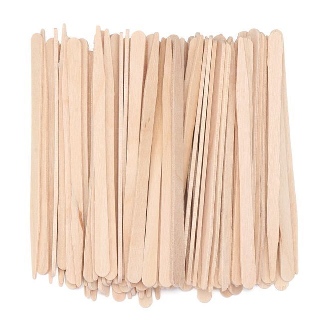 100pcs Disposable Wooden Waxing Stick Wax Bean Wiping Wax Tool Disposable  Hair Removal Beauty Bar Body Beauty Tool