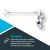 EZ-FLO Self-Closing Shower Valve, Chrome Plated, 10789