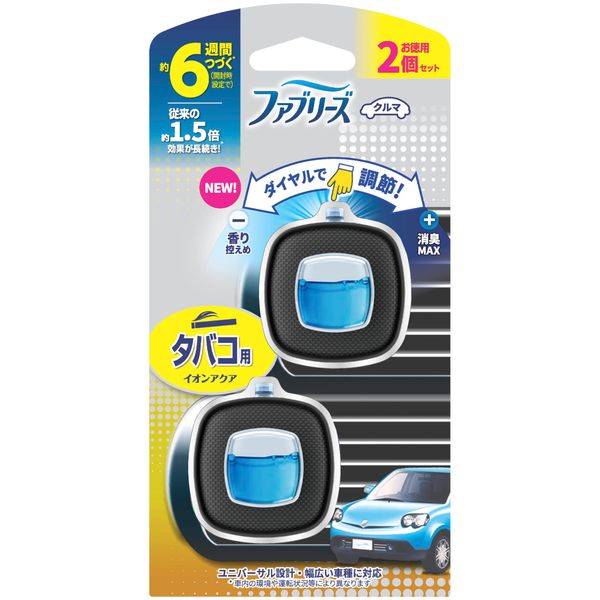 Febreze Car Air Freshener Easy Clip Tobacco Air Freshener 2.4mL x 2 Packs