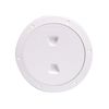 Beckson 6" Non-Skid Screw-Out Deck Plate-White