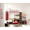 Eat Sleep Play Wrestle Wall Decals Stickers, Red, 36"